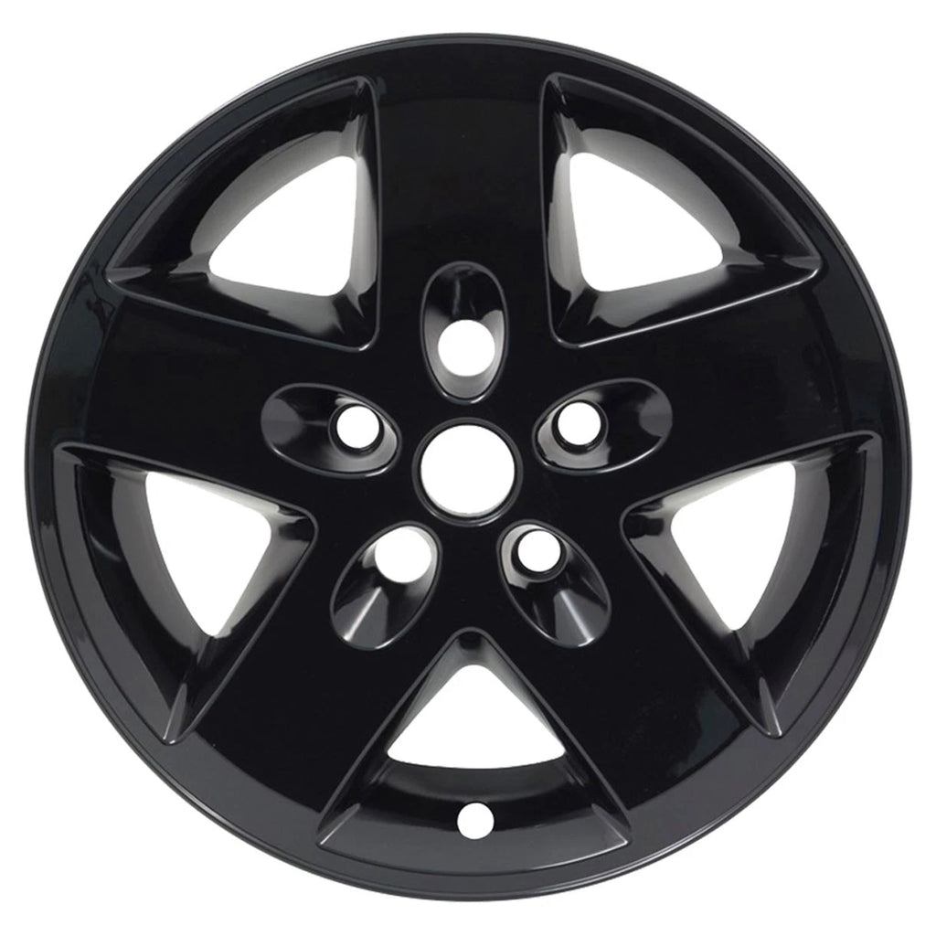 17 Inch Gloss Black Wheel Skins Replacement for 2007–2018 Jeep Wrangler