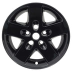 17 Inch Gloss Black Wheel Skins Replacement for 2007–2018 Jeep Wrangler