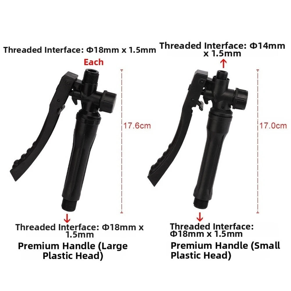 Ergonomic Plastic Handle with Copper Connector for Power Sprayer Systems