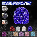 Bling Crystal Diamond Car Wheel Tire Caps for Universal Fit (-)