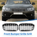 1 Pair Front Upper Bumper Grille for BMW 1 Series F20 (2015–2018) Diamond Star