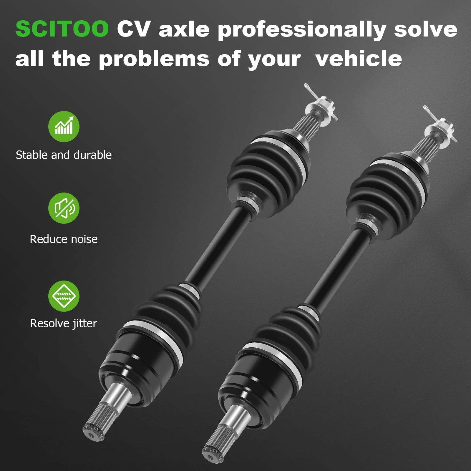 Set of 2 CV Joint Axles for Honda FourTrax 300 (1990–2000)