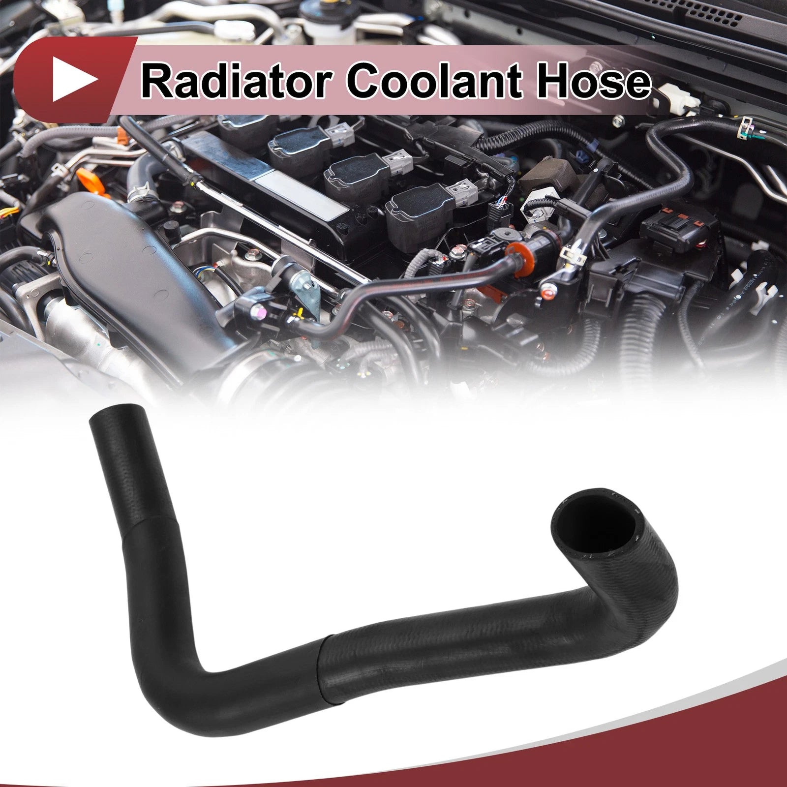 Radiator Coolant Hose for Lexus LS400 (1990–1994) No. 1657250020 Rubber Black