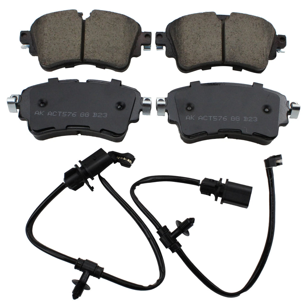 Set of 4 Akebono Euro Rear Ceramic Brake Pads for Audi A5 Quattro (2017–2019), Q5 (2018–2019), SQ5 (2020)