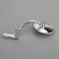 Round Rearview Mirrors for S3 Motorcycle Chopper Cafe Racer (Chrome)