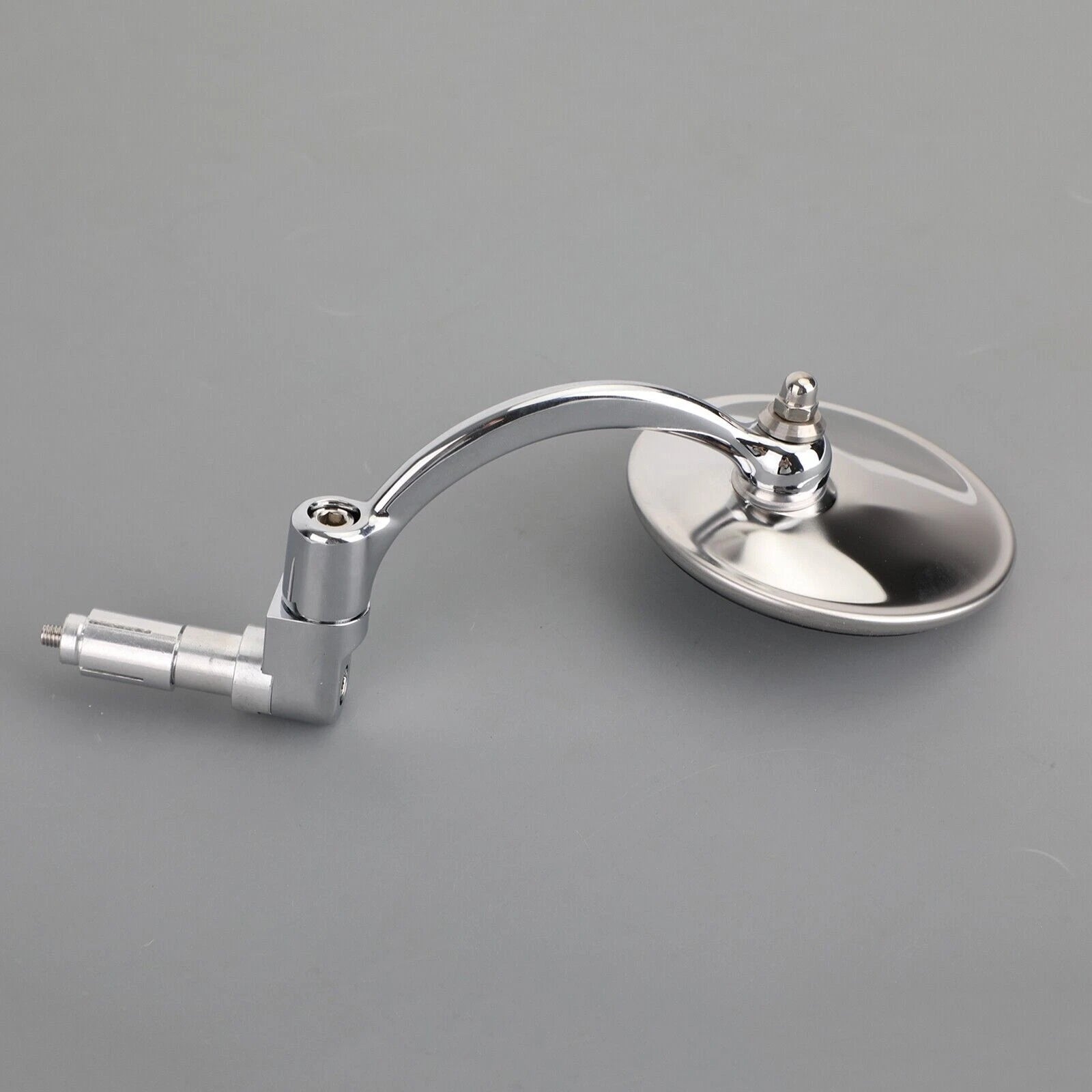 Round Rearview Mirrors for S3 Motorcycle Chopper Cafe Racer (Chrome)