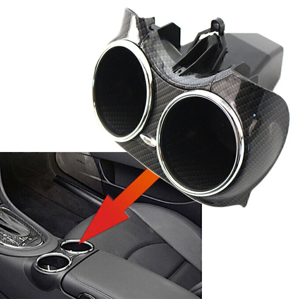Carbon Fiber ABS Cup Holder Bracket for Mercedes-Benz CLS C219 (2006–2011)
