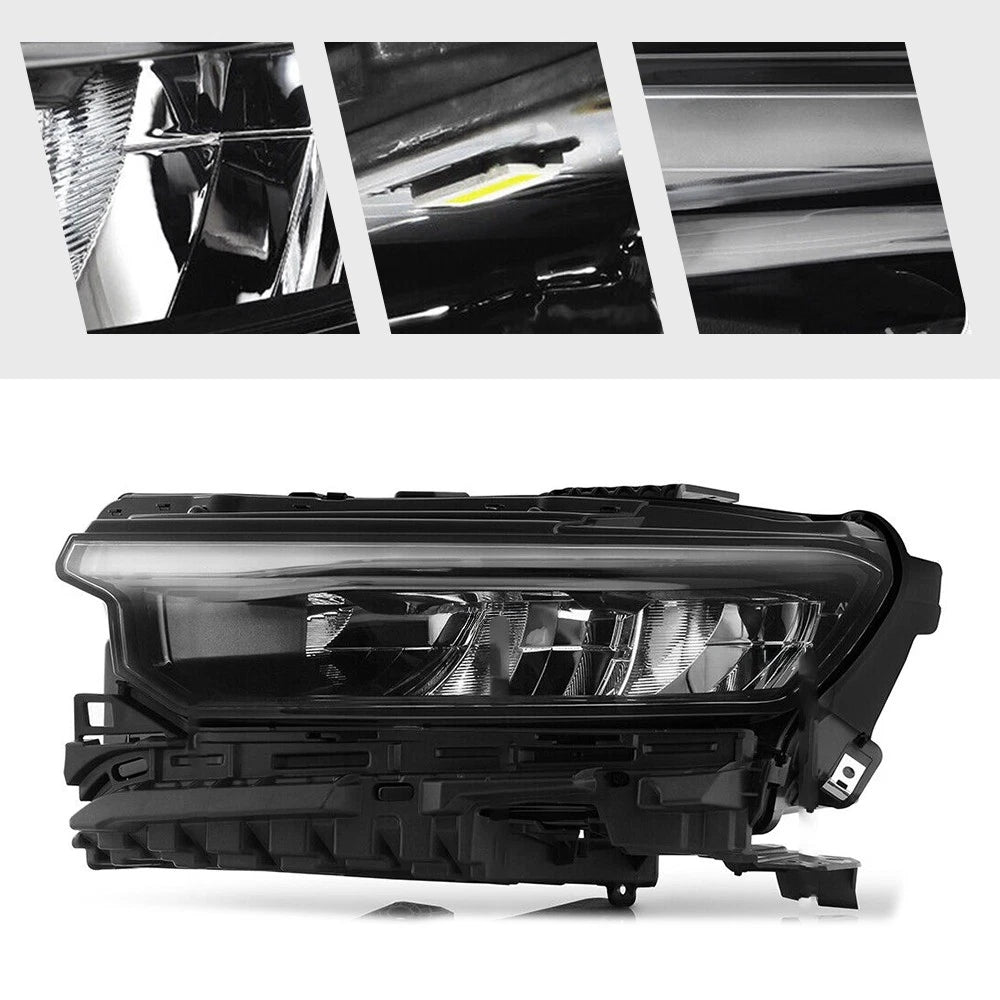 LED Headlight Pair for Jeep Grand Cherokee L (2021–2024) w/ DRL w/o Auto Leveling