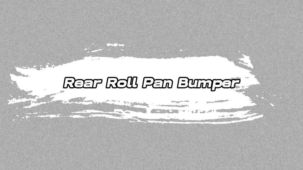 Rear Bumper Roll Pan with LED License Light for Chevy GMC S10 Sonoma (1994–2003)
