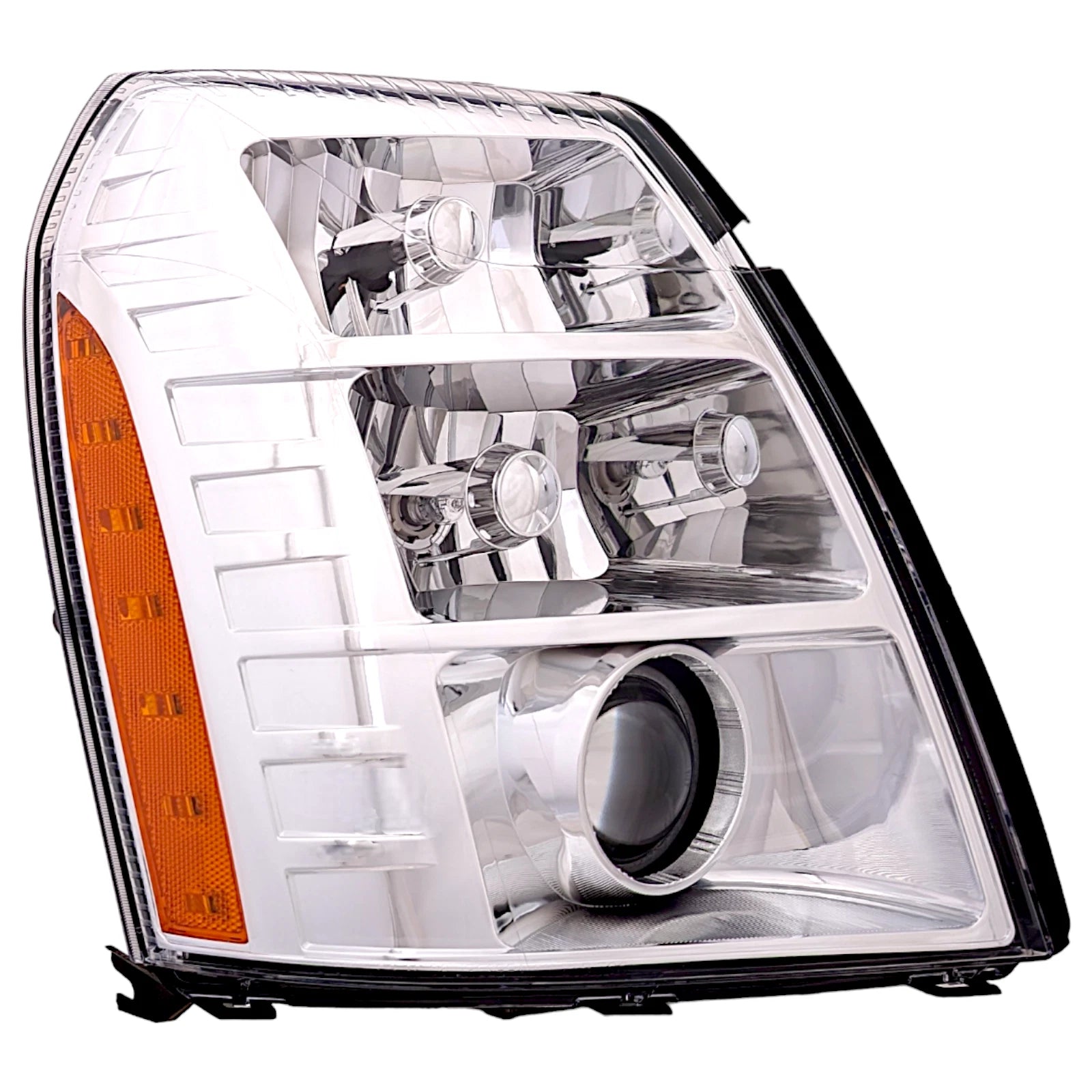 HID Headlight for Cadillac Escalade (2009–2014) Chrome, Passenger Side