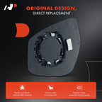 Passenger Manual Mirror Glass for Nissan Altima Sentra (2013–2019)