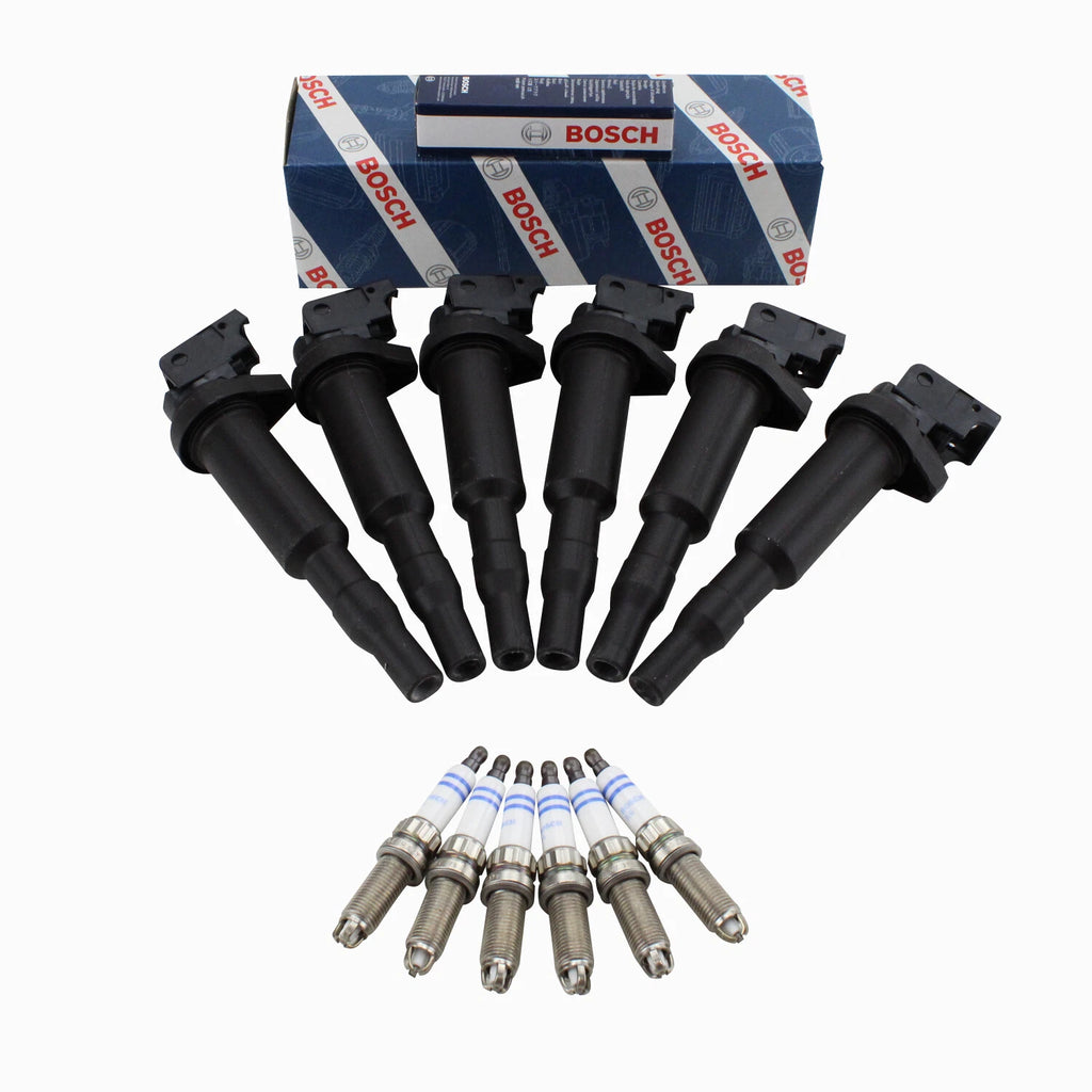 Ignition Coils & Spark Plugs Kit for BMW E82 135i 335i (Bosch)