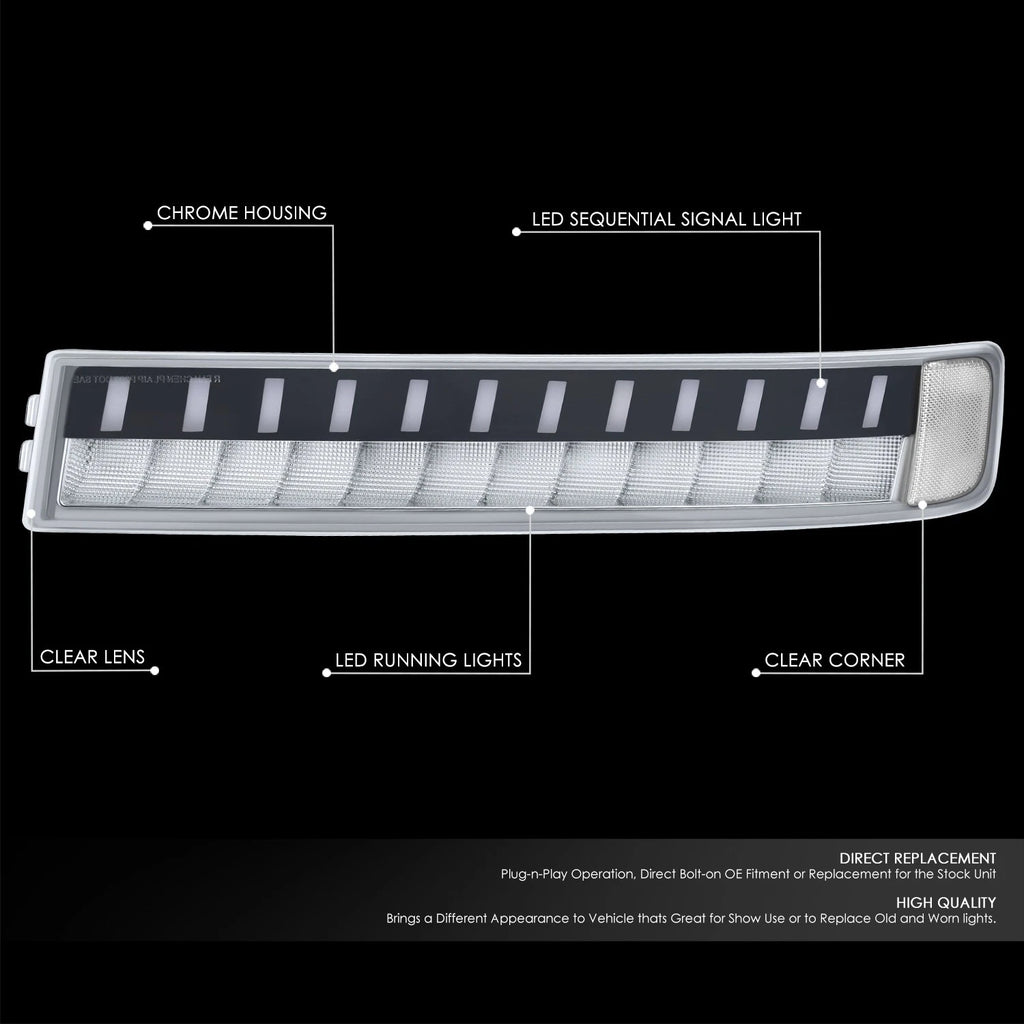 Sequential LED DRL Bumper Lights for Express Savana 1500-3500 (2003–2023)