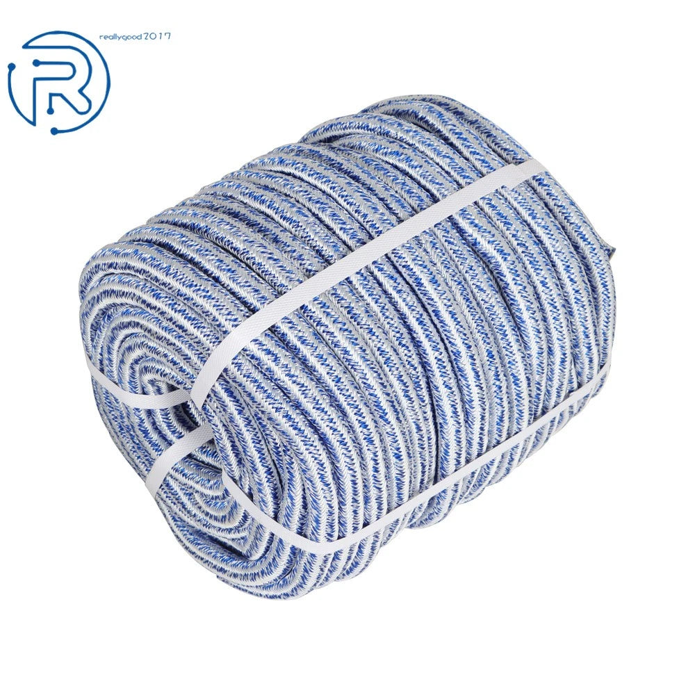 24 Strand Braid Polyester Rope for Arborist Tree Camping (20000 lbs)