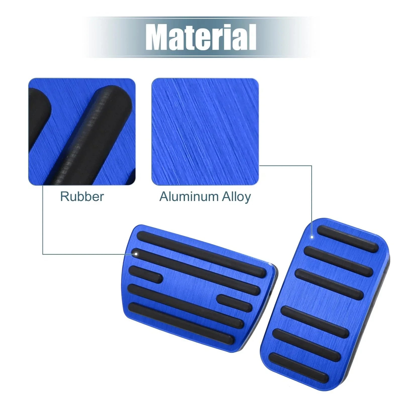 Gas Brake Pedal Cover Kit for Honda Civic (2016-2021) - Blue