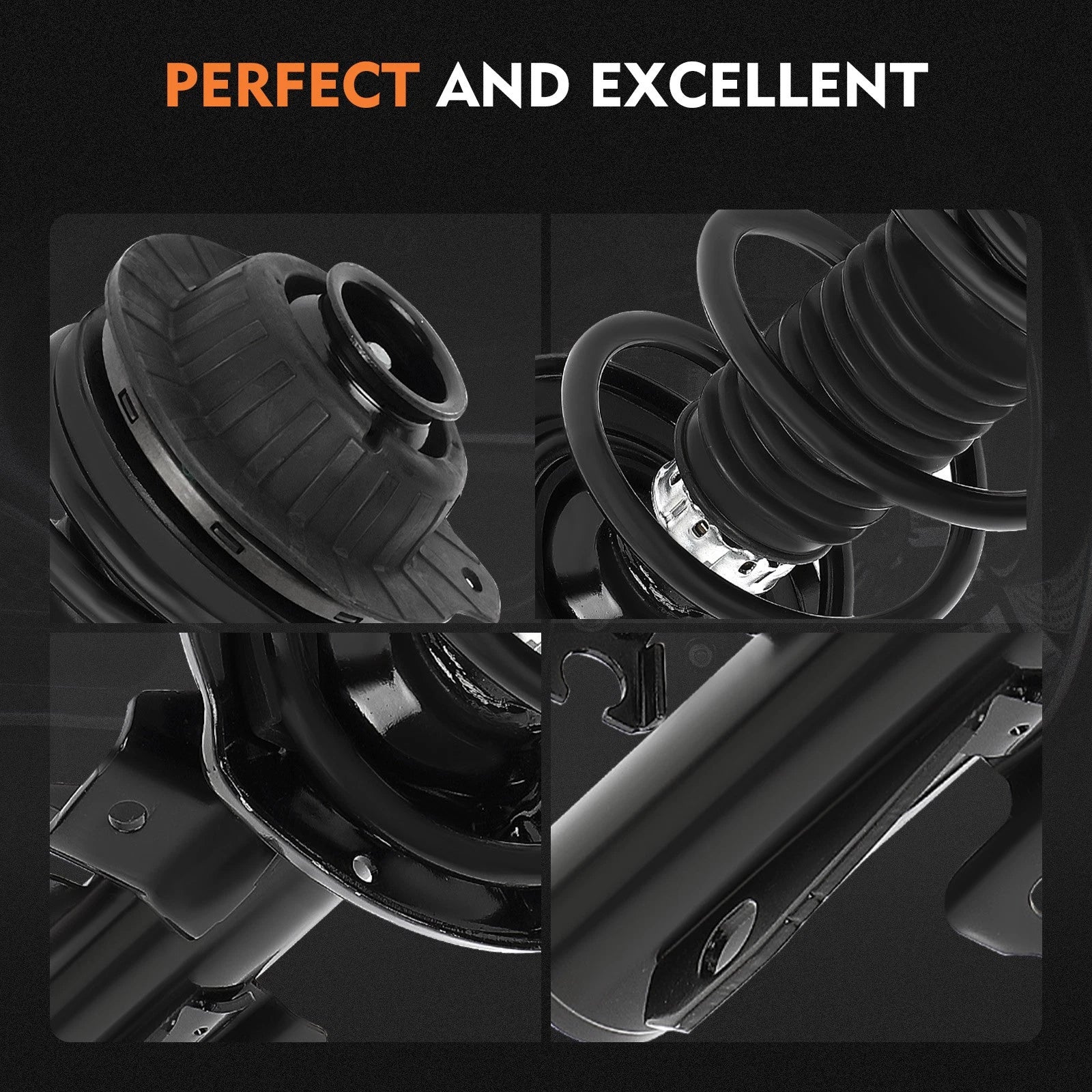 Complete Struts & Shocks Absorbers Assembly Front Pair for Dodge Dart (2013–2016)