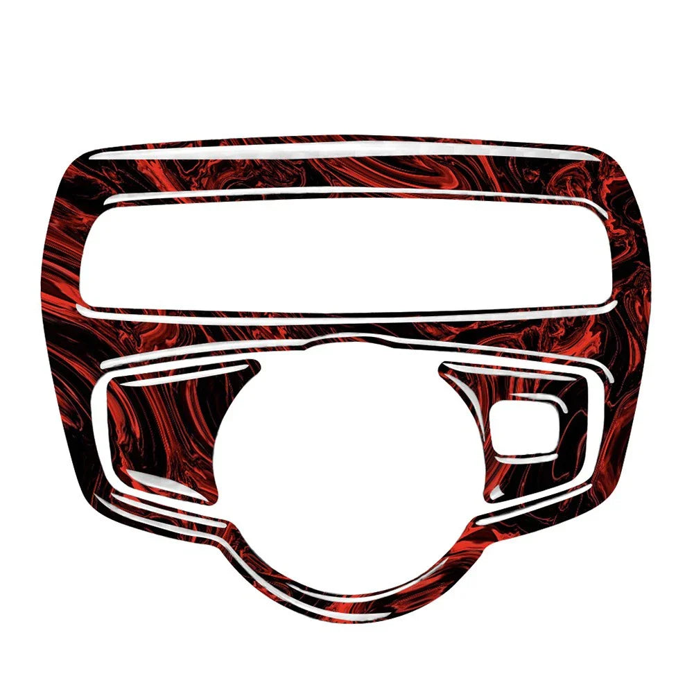 Fire Red Headlight Switch Cover Set for Mercedes-Benz GLC C-Class (2015-2020)