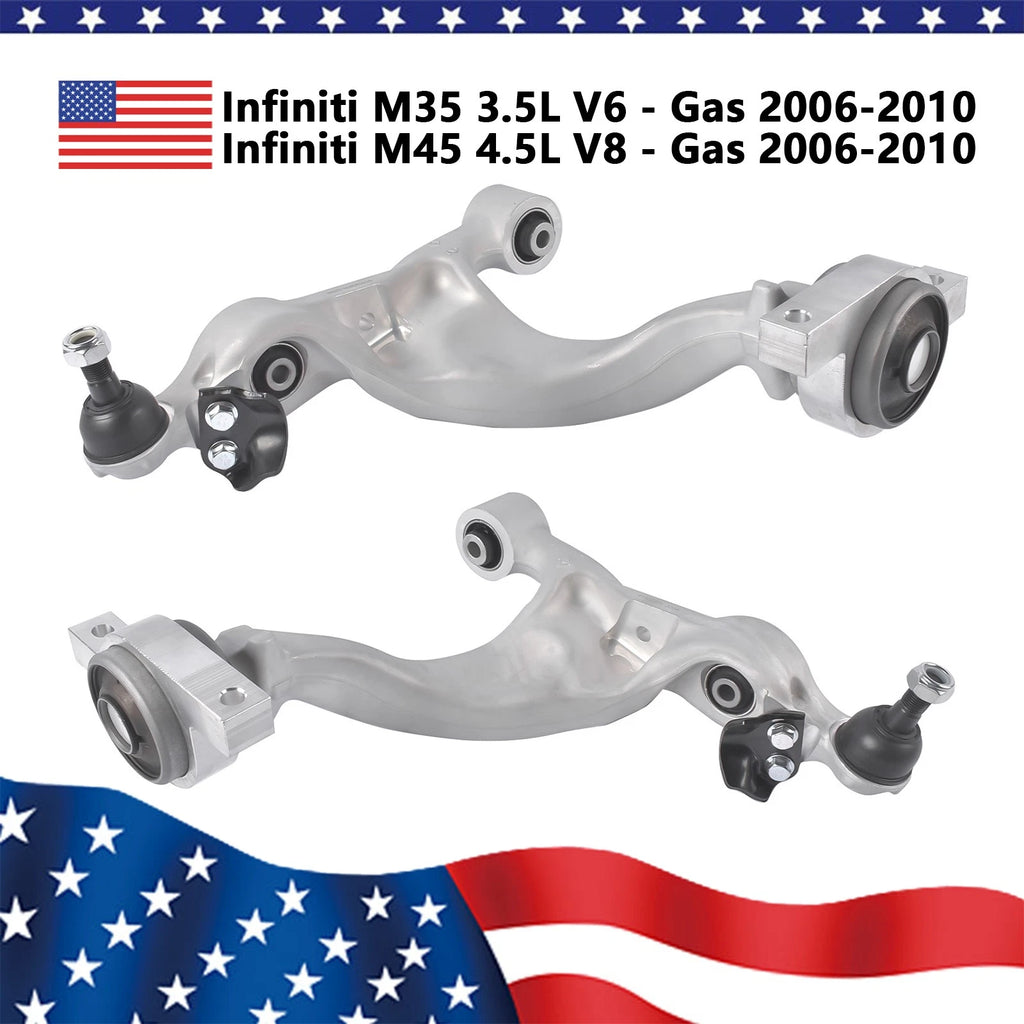 Set of 2 Front Control Arms for Infiniti M35 M45 (2006–2010)