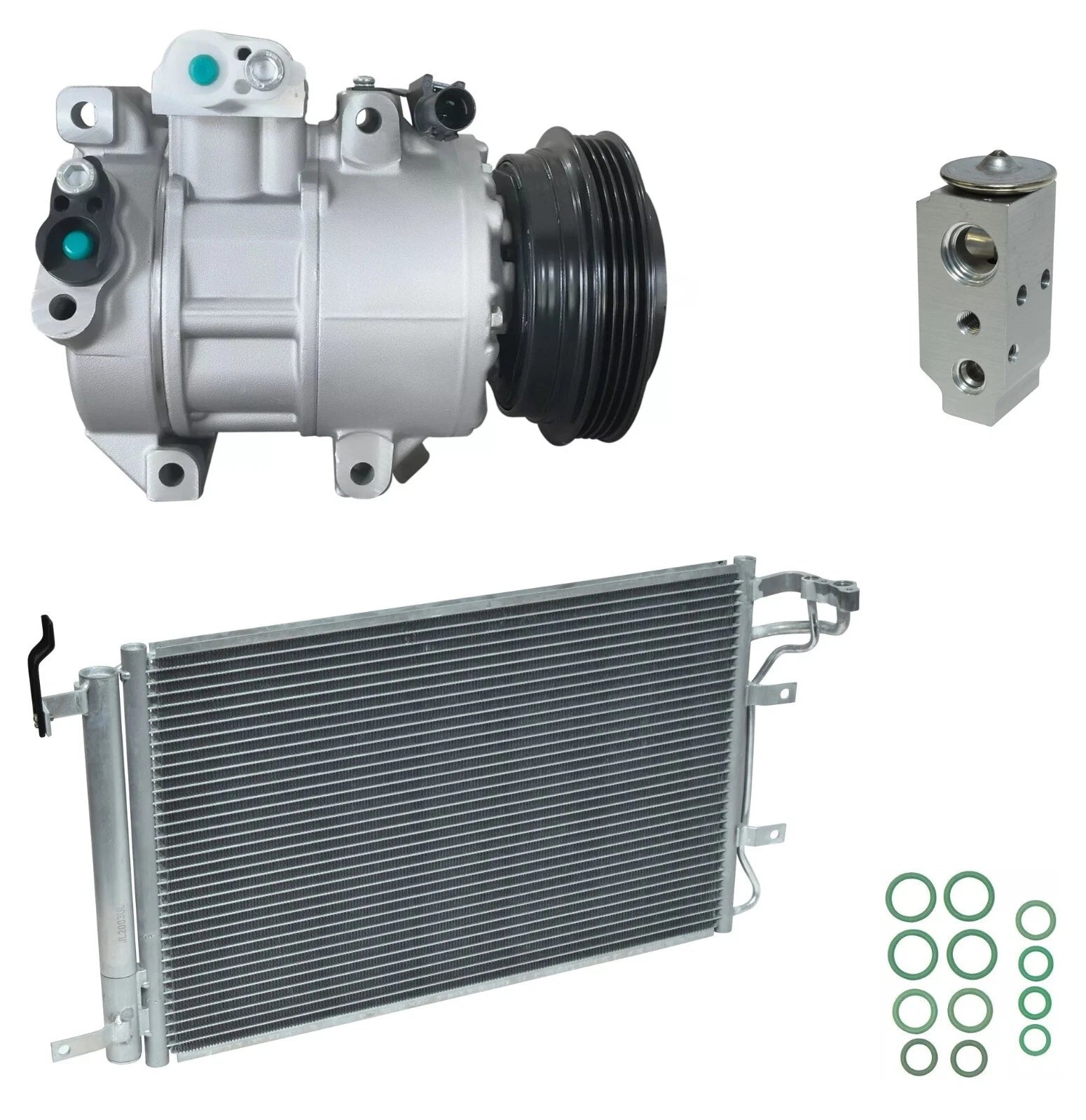 AC Compressor Kit With Condenser for Kia Spectra5 2.0L (2009–2009)
