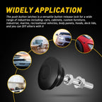 Set of 4 Push Button Quick Release Hood Pins for Car Bumper Latch