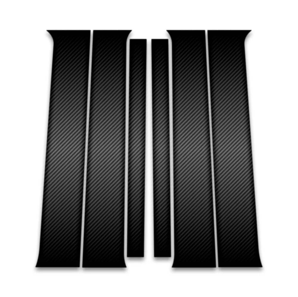 6pc Carbon Fiber Pillar Post Covers for 2005-2012 Nissan Pathfinder