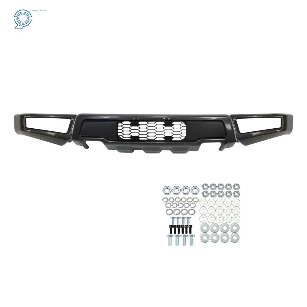 Steel Front Bumper for Ford F-150 (2009–2014) Raptor Style, Painted Gray
