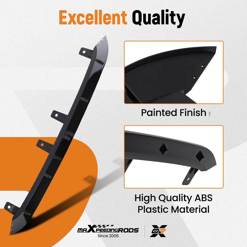 Front Skirt Protector for Honda Civic (2022–2024) Black Splitter Extension
