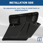 5" Stretched Hard Saddlebag Latch for Harley CVO Road Street Glide (2014–2024)