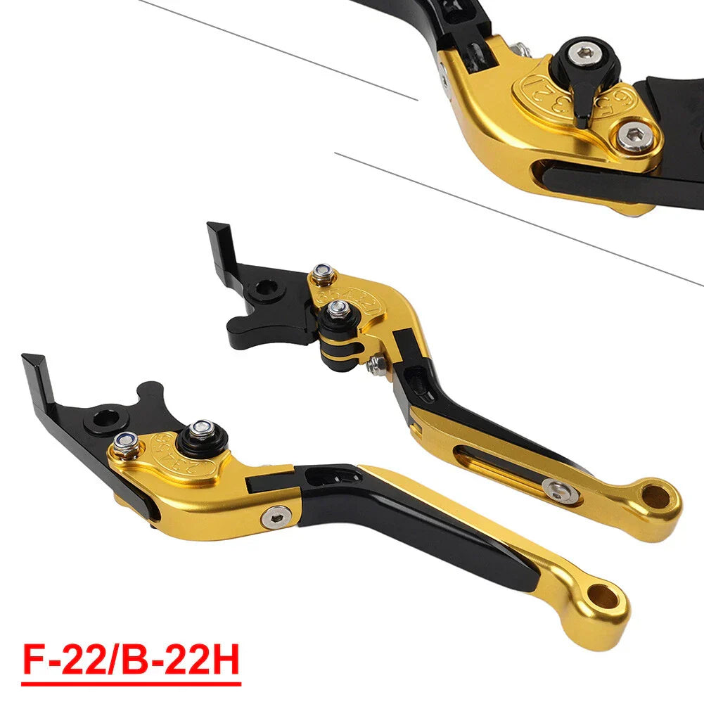 Gold CNC Extendable Brake Clutch Levers for BMW S1000RR S1000R (2015-2019)