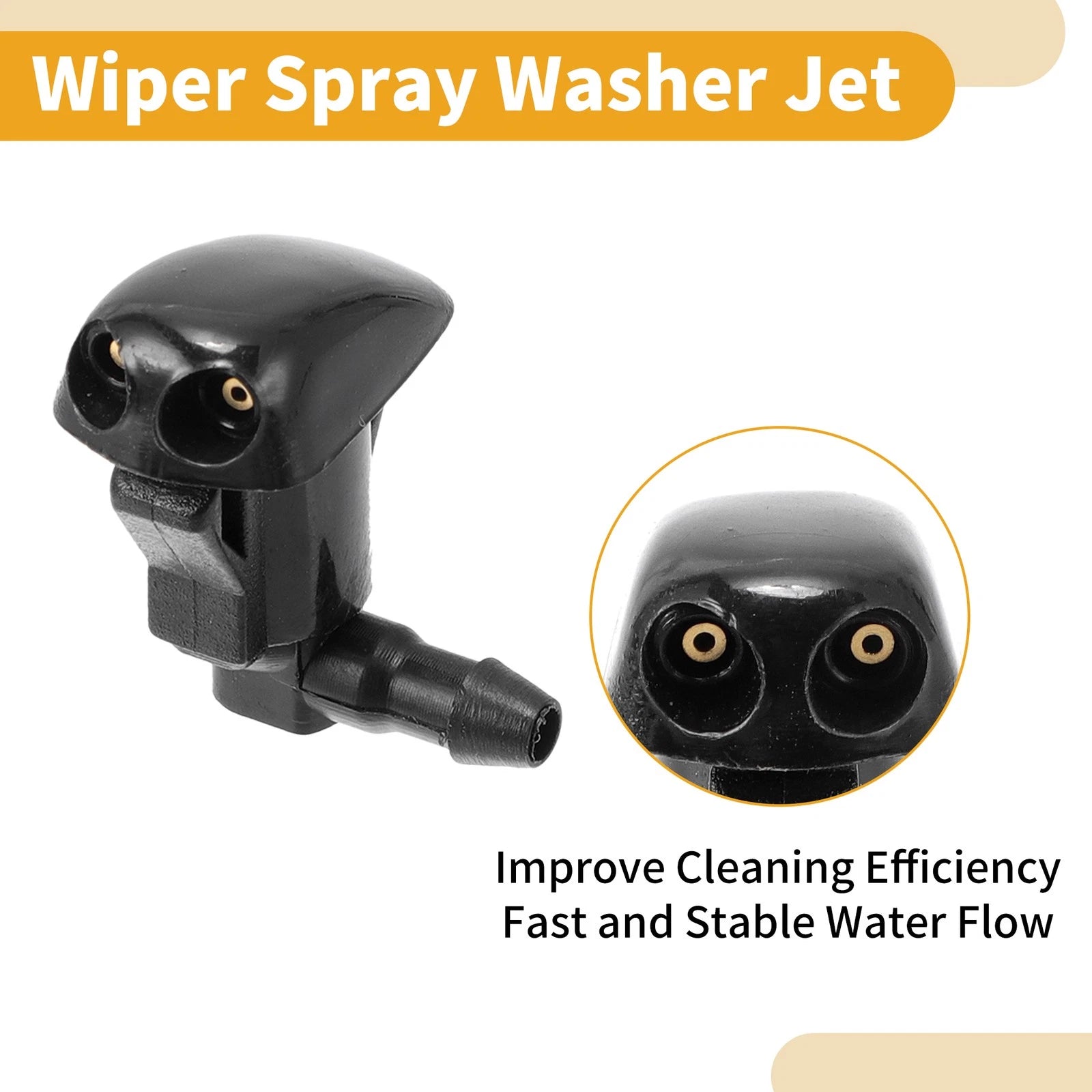 Windshield Washer Nozzle Kit 2X for Toyota RAV4 (No. 8538112050)