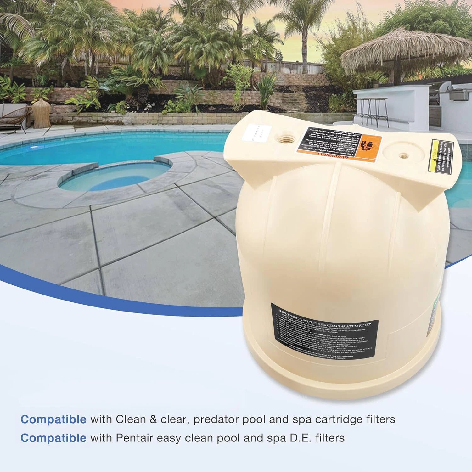 Pool Filter Cover Lid for Pentair Clean & Clear (2010-2023)