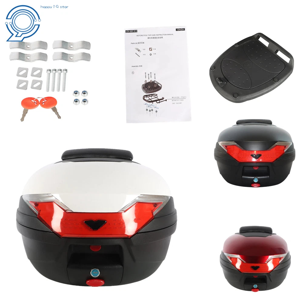 Large Motorcycle Scooter Trunk Storage Case for Various Models