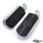 Chrome Skull Rubber Footpeg for Yamaha V-Star 1000 650 Royal Star V-Max Virago