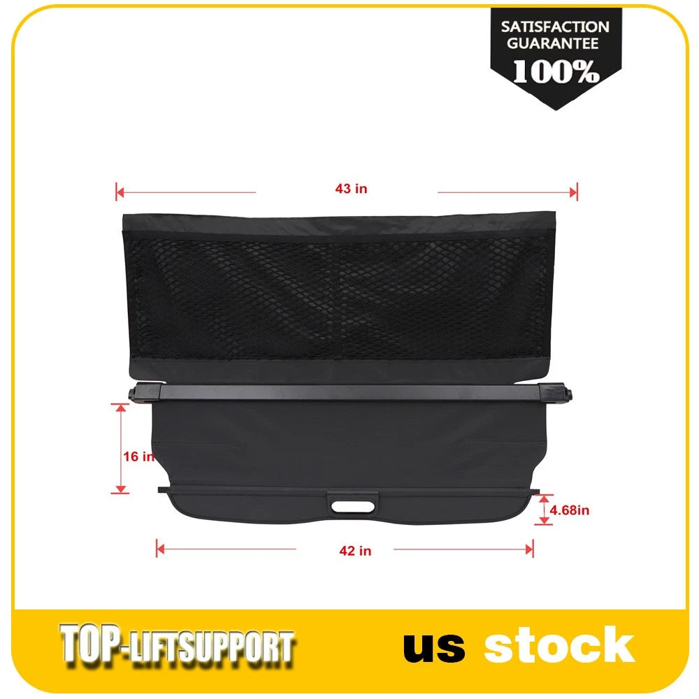Retractable Rear Cargo Security Trunk Cover for Smart Fortwo (2016–2018)
