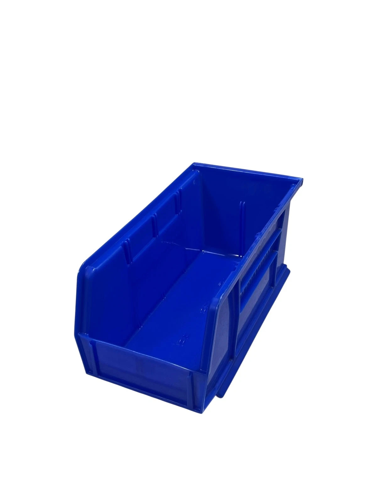 Set of 5 Plastic Storage Bins 10 7/8in x 5 1/2in x 5in - Blue