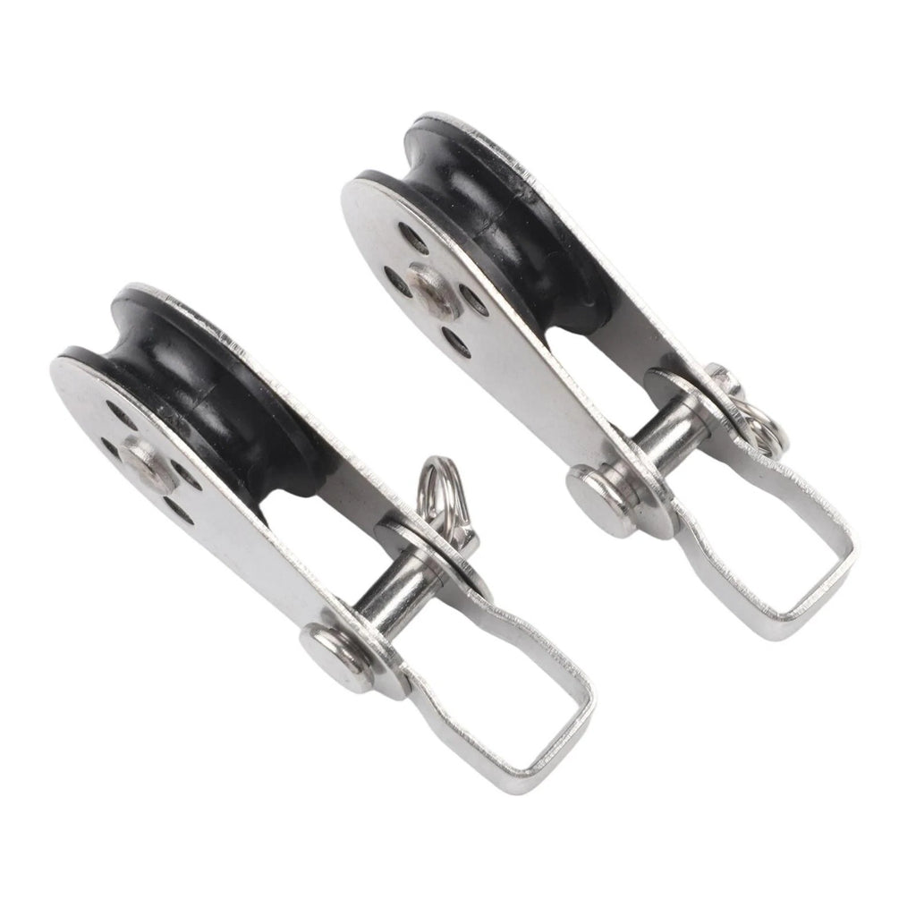 Set of 10 Stainless Steel Pulleys for Boating and Kayaking (N/A)