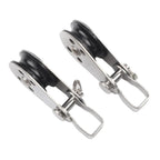 Set of 10 Stainless Steel Pulleys for Boating and Kayaking (N/A)