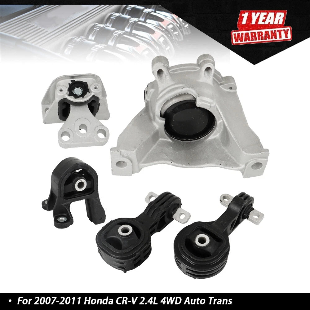 5pc Engine Motor Mount Kit for Honda CR-V 2007–2011