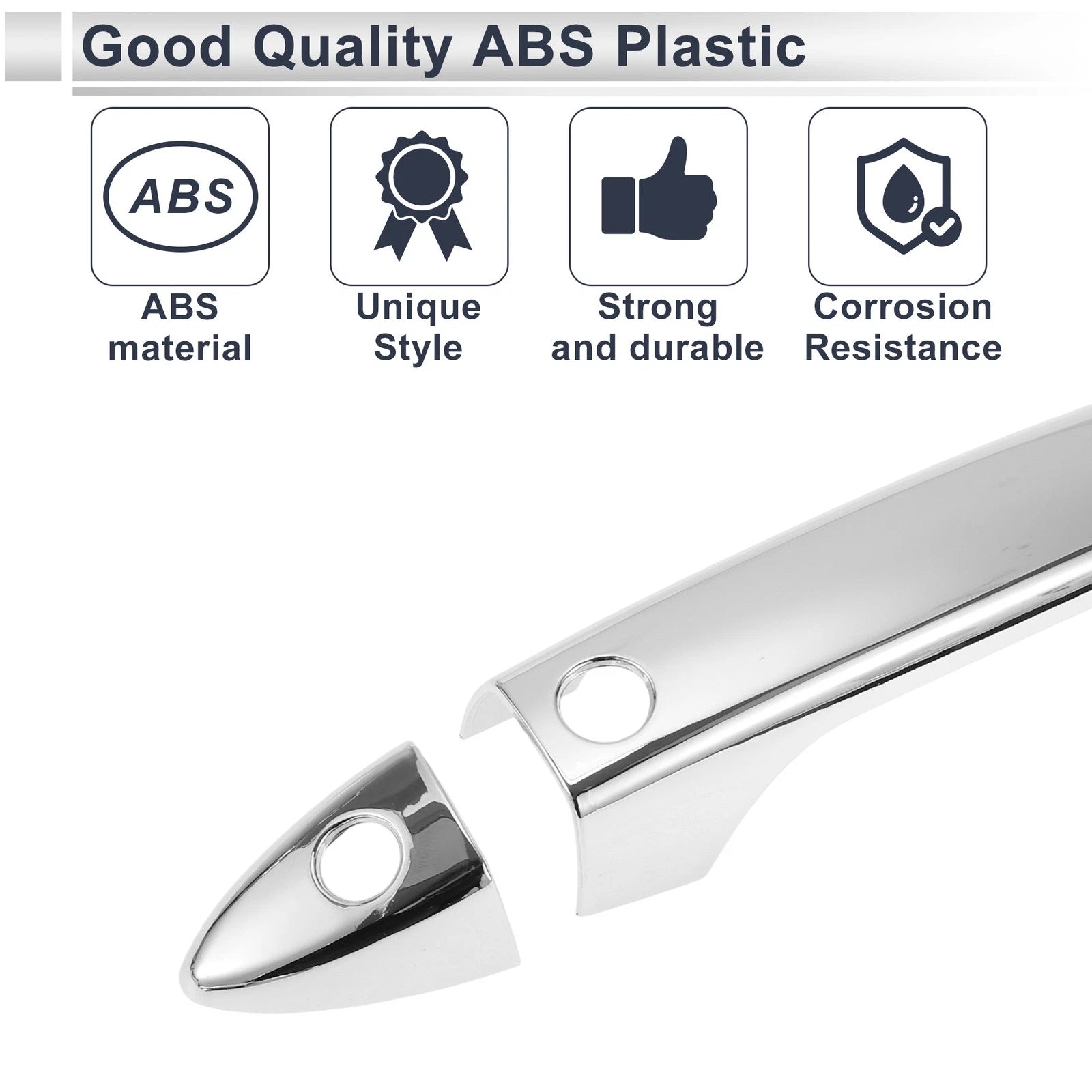 Door Handle Cover for Honda Accord (2018–2023) - Silver Tone