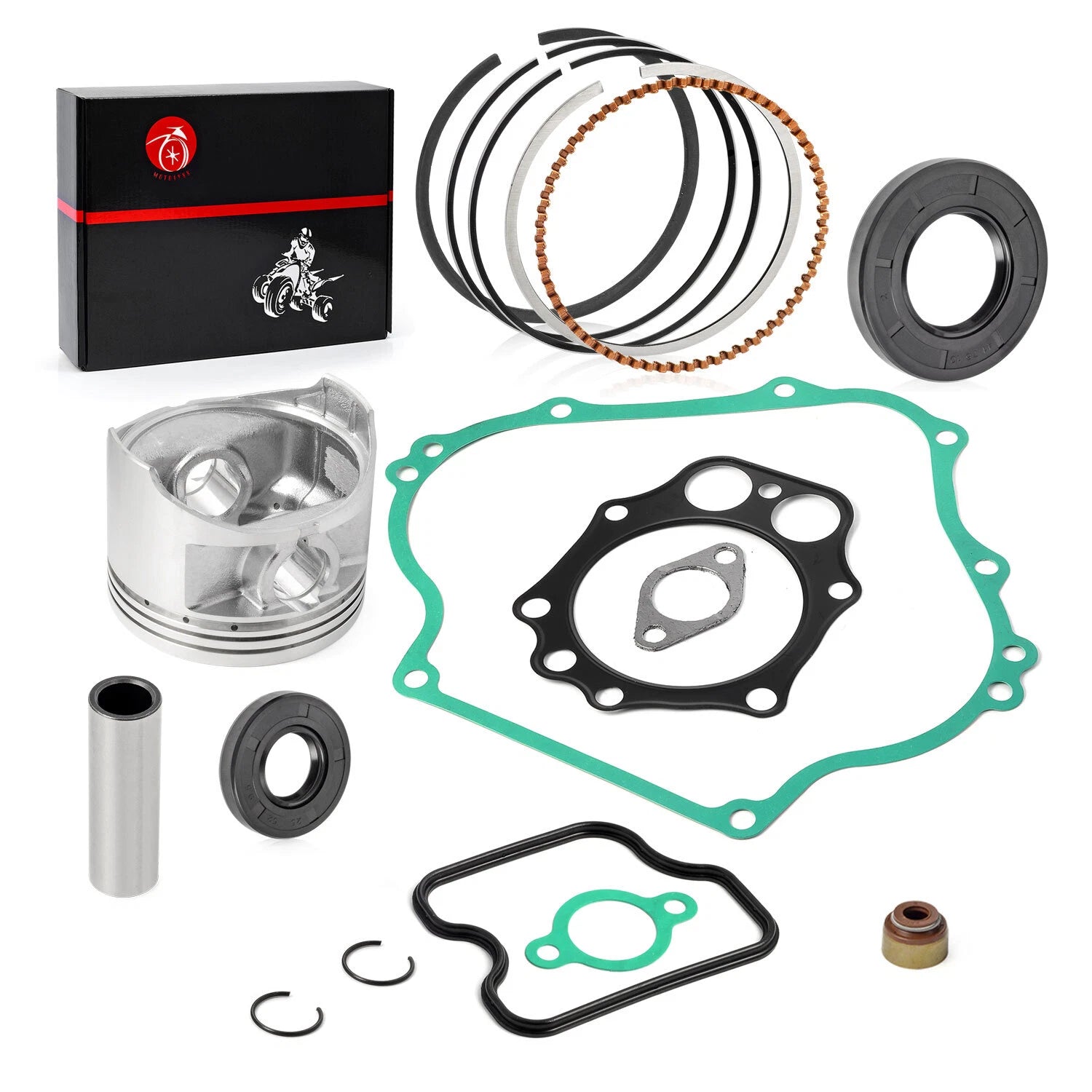 Engine Piston & Ring Gasket Rebuild Kit for Club Car DS Precedent FE350 (1996–2006)
