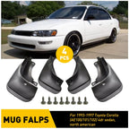 4X Mud Flaps Splash Guards for Toyota Corolla (1993–1997)