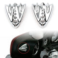 Chrome Inner Fairing Mirror Block Off Covers for Harley Street Glide (06-13)