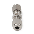 1Pc 1/4" 6.5mm Equal OD Straight Through Ferrule Pipe Tube Connector for