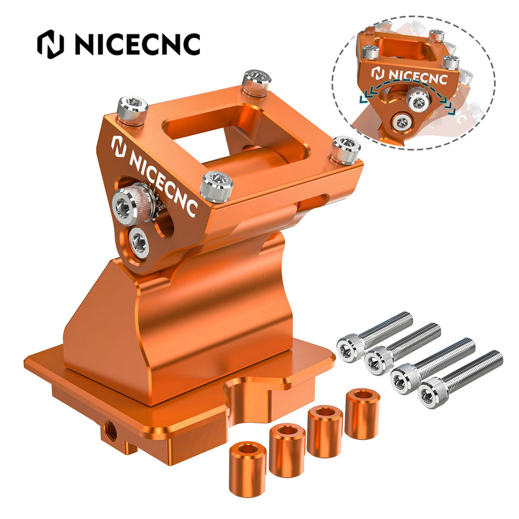 CNC Angle Adjustable GPS Phone Mount Bracket for Husqvarna Norden 901 (2022–2023)