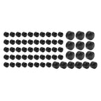 63X Black Engine Topper Bolt Caps for Harley Softail Standard FXST (2000-2006)
