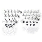 Silver Round Steel Fairing Bolts Kit for Suzuki GSXR750 (2000–2003) GSXR1000 (2001–2002)