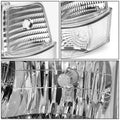 LED DRL Chrome Clear Bumper Headlight Lamps for Ford F-Series (1992–1996)