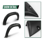 Set of 4 Pocket Rivet Bolt-on Fender Flares for Ram 1500 (2019–2023)