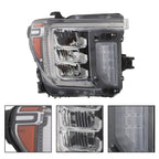 Full LED Headlights w/ LED Signal for GMC Sierra 2500 HD 3500 HD (2020–2023)