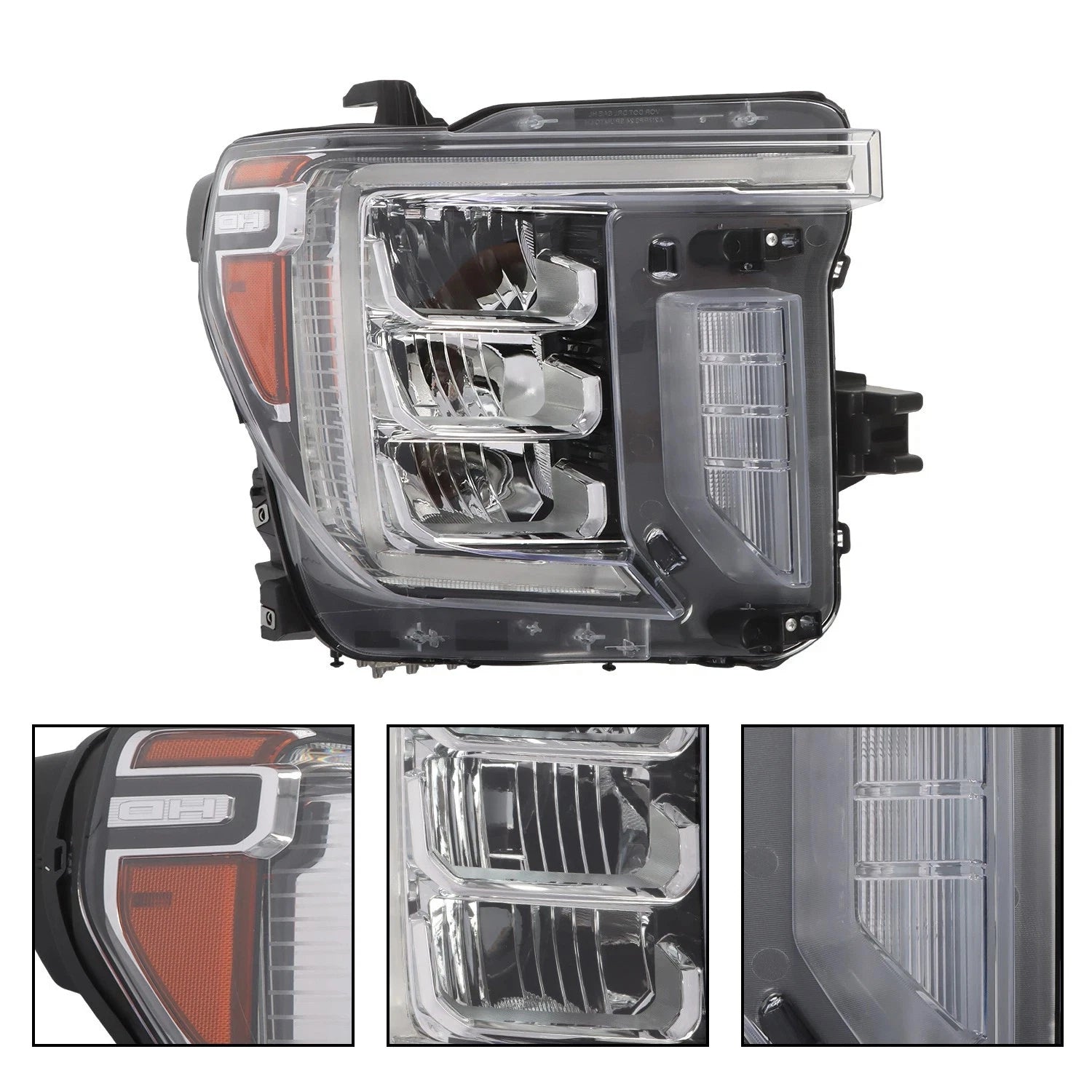 Full LED Headlights w/ LED Signal for GMC Sierra 2500 HD 3500 HD (2020–2023)